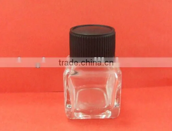 Mini Cubic Glass Bottle With Cap for Oil
