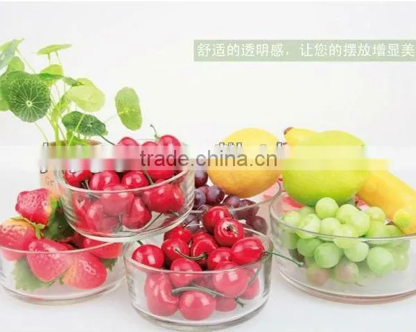 2pcs 350ml and 700ml Round Microwave Borosilicate Glass Crisper Set