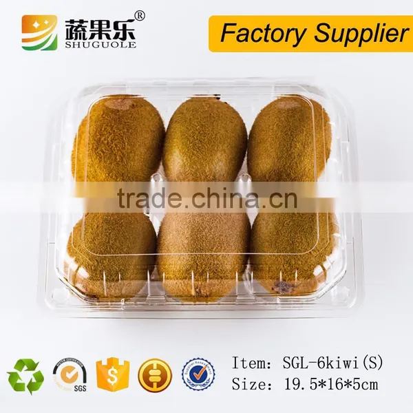 Clear Plastic Blister Kiwi Packaging Box 6 Holes With Clear Lid photo-3