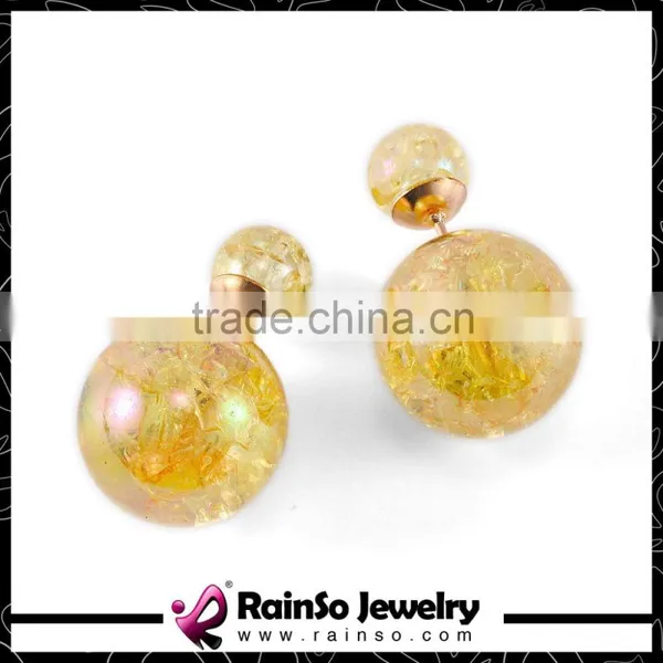 Dream Bottle Resin Balls Double Sided Earrings photo-5