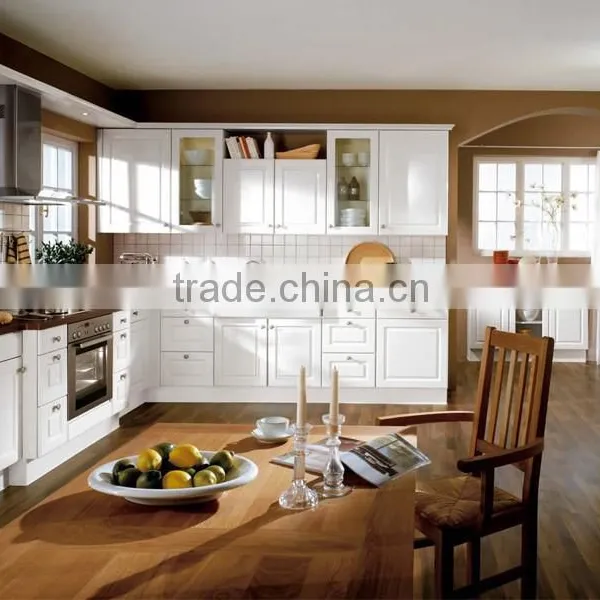 Hotel Kitchen Equipment, White MDF Pvd Ktichen Cabinet photo-2