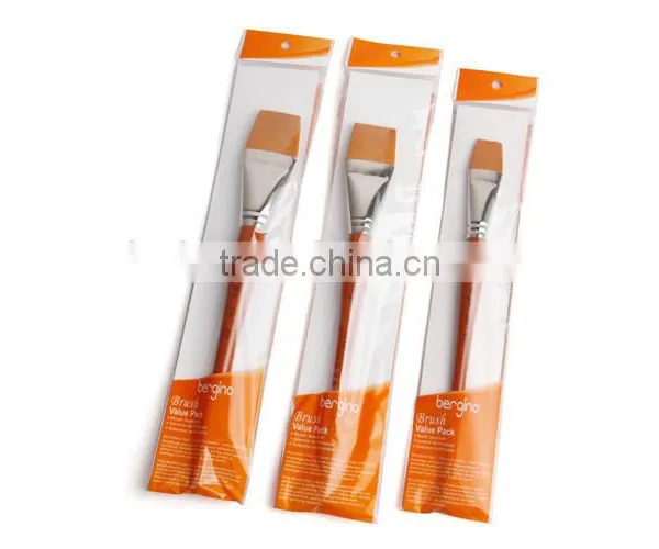 in Stock BGN-136 Bergino Master Professional XL Size Flat Shape Nylon Hair Artist Paint Brush photo-3