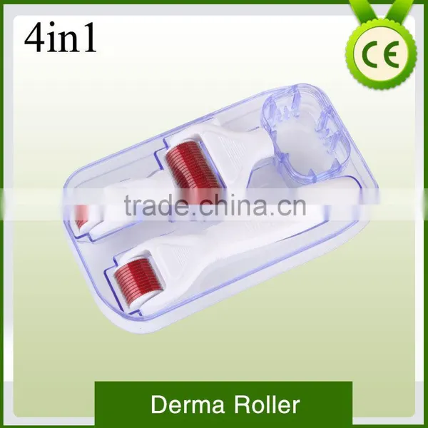 4 in 1 Derma Roller With 300/720/1200 Pins Stainless Micro Derma Roller for Face and Body Treatment photo-6