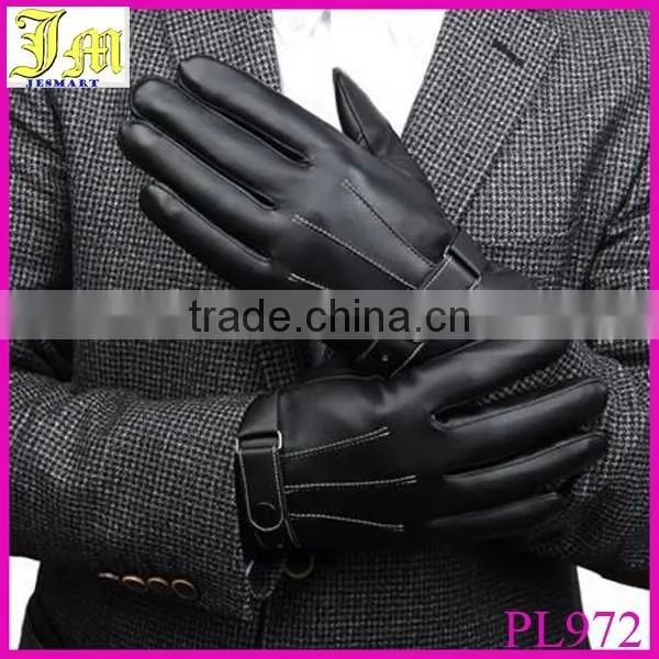 New Fashion Men's Touch Leather Gloves Screen Touch Gloves For Smartphone Winter Leather Touchscreen Gloves Wholesale