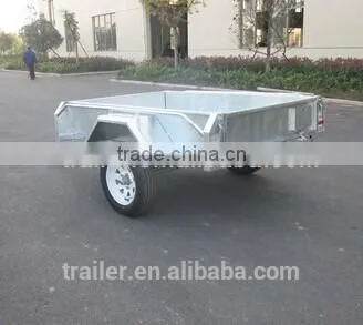 8x5 Hot Dipped Galvanized Chequer Plate Fully Welded Box Trailers Heavty Duty Trailer Farm Trailers photo-5