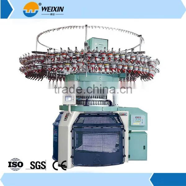 Functional single jersey circular machine knitting