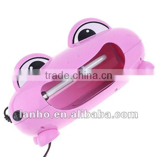 220V EU Pink Frog Nail Art UV Gel Lamp Light Dryer 9W