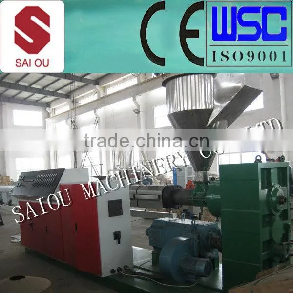 20-630mm PVC Powder Conical Twin Screw Extruder photo-4
