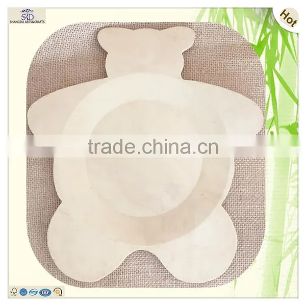 Wholesale Bear Polygon Shaped Edge Wooden Soap Saucer Dish photo-5