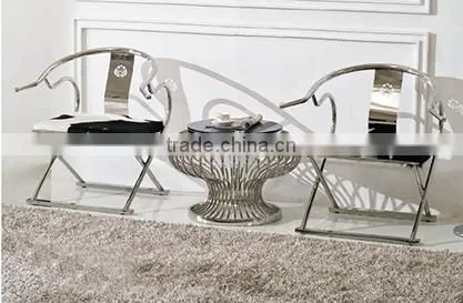 Modern Heat Selling Modern Dining Table Marble Round Dining Table Glass Cover Dining Table photo-5