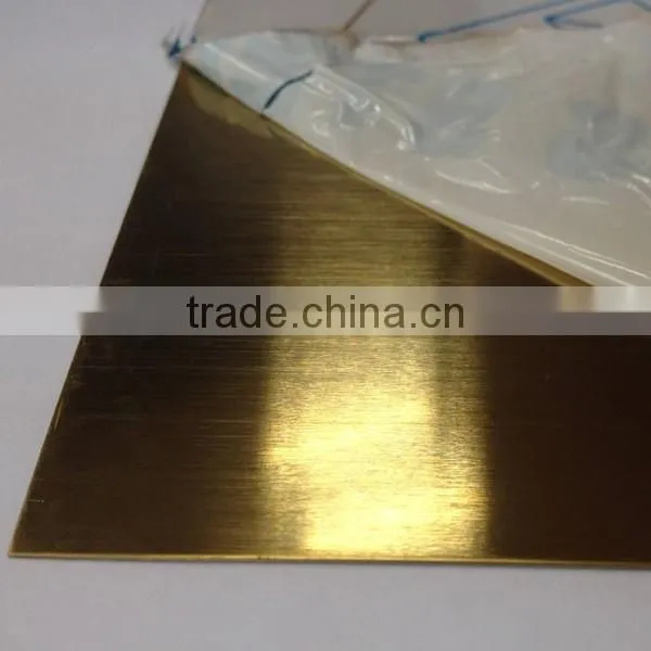 4x8 PVD Color Coated Hairline Stainless Steel 2MM Copper Sheet photo-4