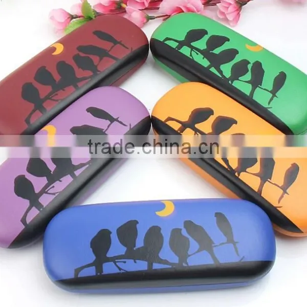 Supply Fashion Cute Maple Leaf & Bird Glasses Case photo-2
