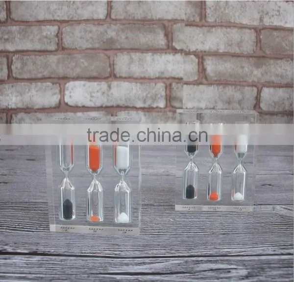 Clear Resin Block Timer Creative Mini 1minute Count Down Timer photo-3