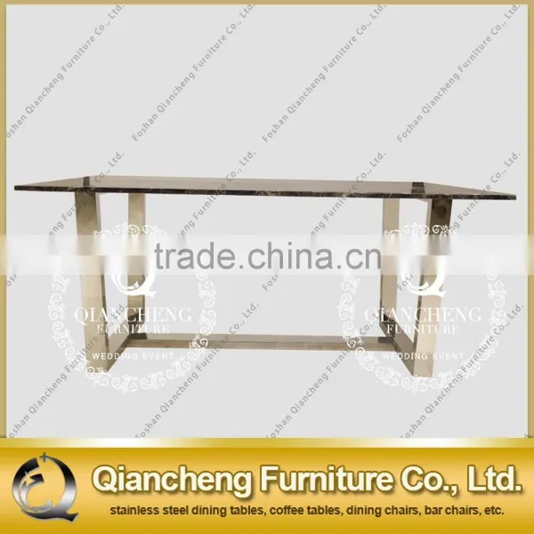 2017 Stainless Steel Dining Table Designs Foshan Shunde Furniture photo-4