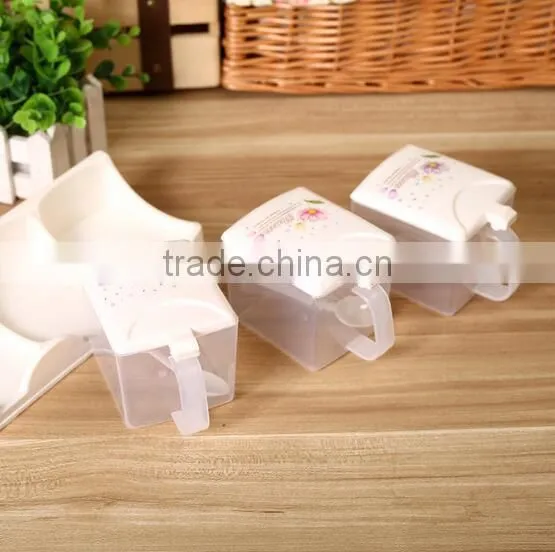 Transparent Seasoning Box Spice Box Set Plastic Spice Bottle With Spoon photo-3