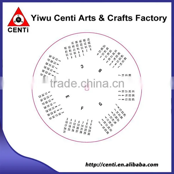 Perpetual Calendar & Scheduling Wheel Calculator photo-5