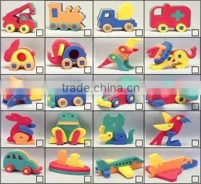 Non-toxic, Mini 3D Puzzle DIY Toy - Vehicles, Animals photo-4
