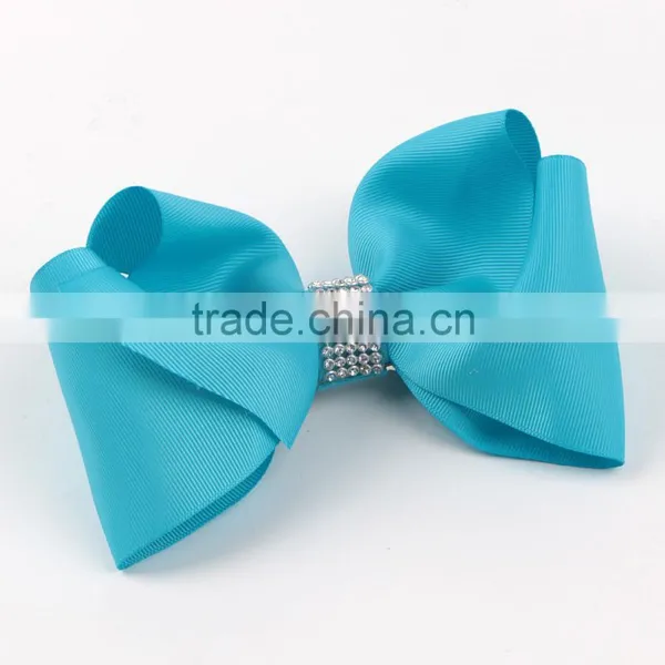 Big 8 Inch Grosgrain Ribbon Hair Bow photo-3