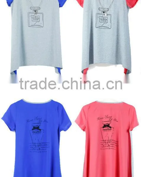 2013 New lady's contrast color leisurewear