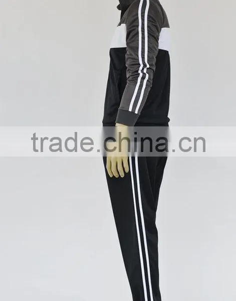 Factory OEM High Quality Sports Sets Polyester Tricot Set With Rib on Collar photo-4