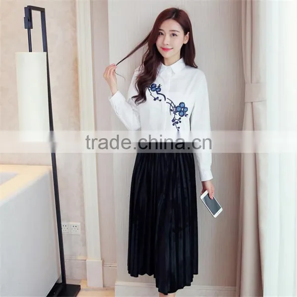 2017 Latest Popular Women's Clothing Velvet Tall Waist Long Skirts for Ladies photo-6