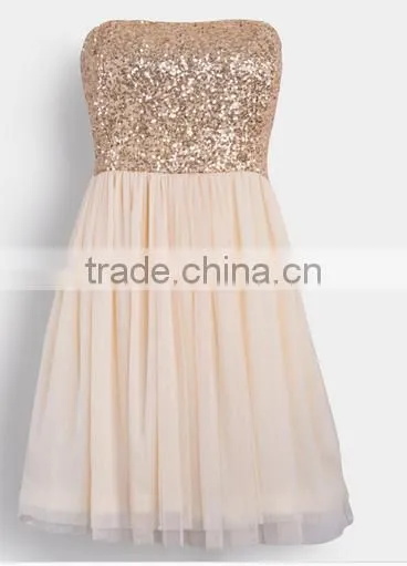2015 Girl Party Wear Western Dress Wedding Party Dress Color Combinations of Dresses