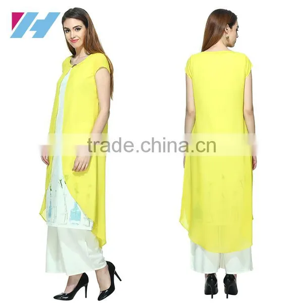 Ladies Fashion Clothing Fancy Long Kurta Designs photo-2