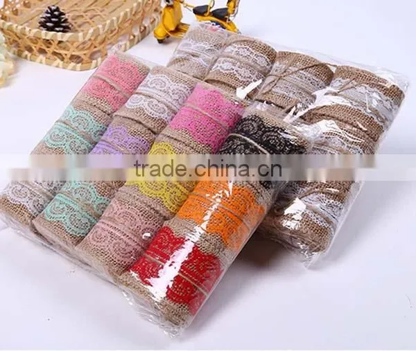 Linen Ribbon/Bud Silk Linen Volume/Linen Lace Band photo-4