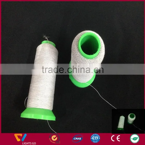 2mm Wide Double Sides Reflective PET Knitting Yarn for Making Reflective Band / 1.5mm Single Side Reflective Yarn photo-5