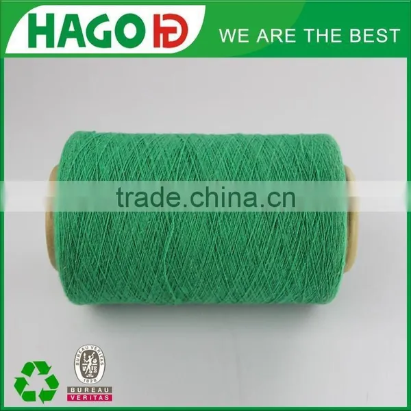 Good Quality Green Open End Recycled Cotton Blended Knitting Socks Yarn photo-3