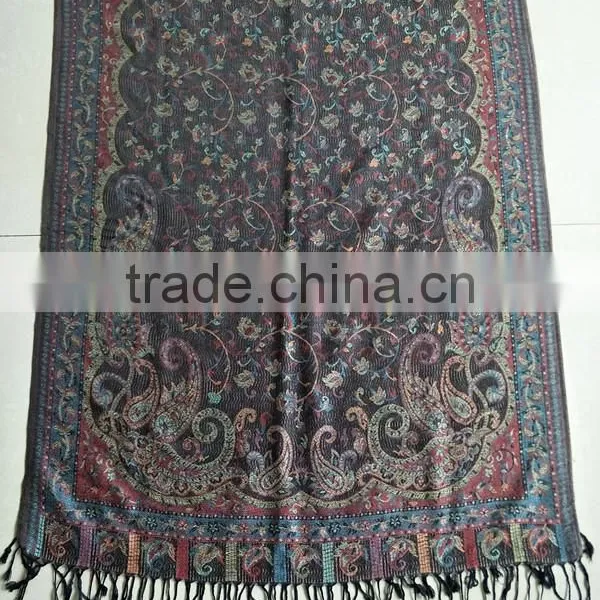 New Design Winter Women's Pashmina Stole Scarves Long Printed Shawls photo-4