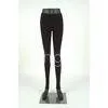 Spandex / Cotton Womens Footless Tights , Spring Black Footless Tights