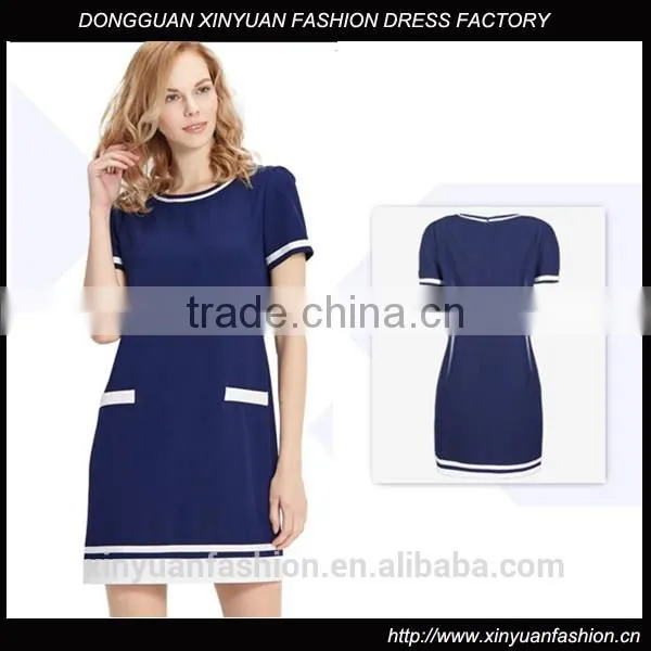 Wholesale Women Solid Chiffon Dress Office Chiffon Dress