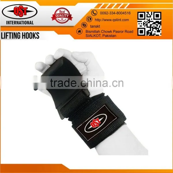 Weight Lifting Training Hooks Bar Grips Grippers Straps Gloves Wrist Support photo-2