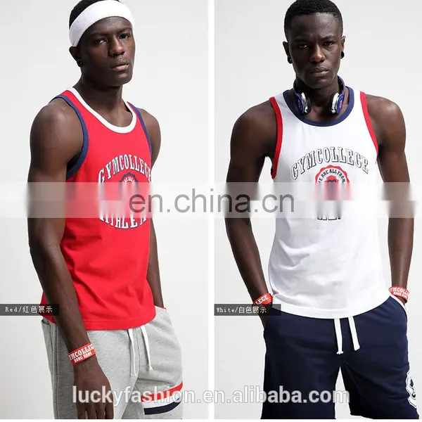 Wholesale Custom Stringer Sport Cotton Tank Top Gym Men 2017