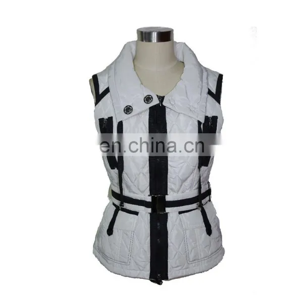 2016 New Design Hot Sale Made In China White and Black Vest