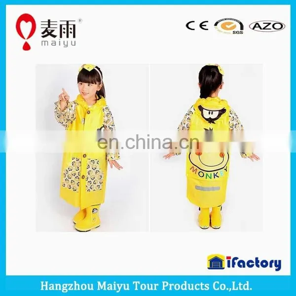 Maiyu Child Rainsuit Pvc With Cartoon Printing photo-3