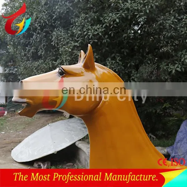 Attractive Lifelike Fiberglass Life Size Horse Sculptures photo-6