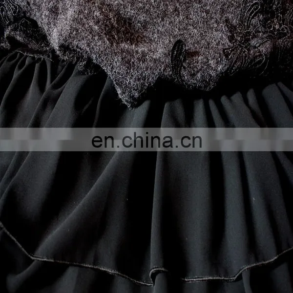 Women Tunic Pure Color Pleated Shirt With Embroidery High Neck Winter Causal Tunic Tops photo-4