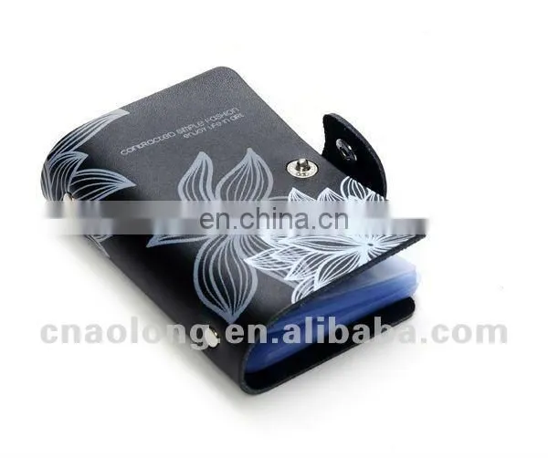 2014 fashion design genuine leather playing card holder