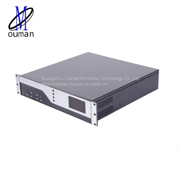 2u LCD Rack Mount Computer Case Micro Atx Server Chassis