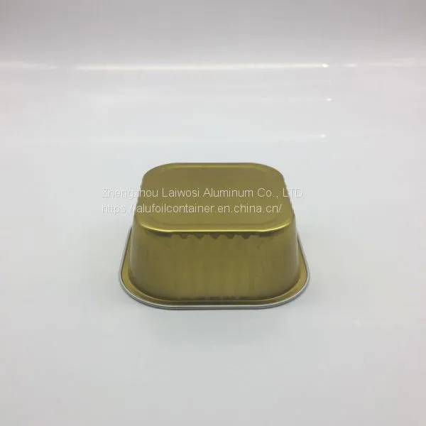 Disposable ColoredCoated Square Aluminium Foil Container For Food photo-2