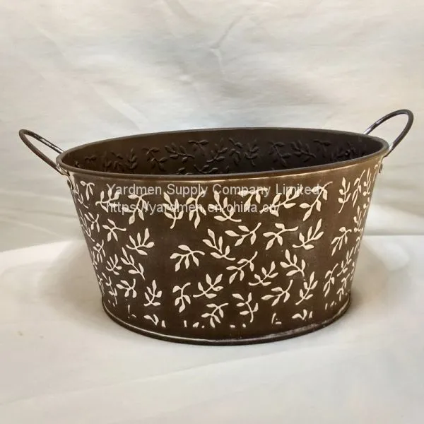 Iron Sheet Material Flower Bucket Garden Product Pot photo-2