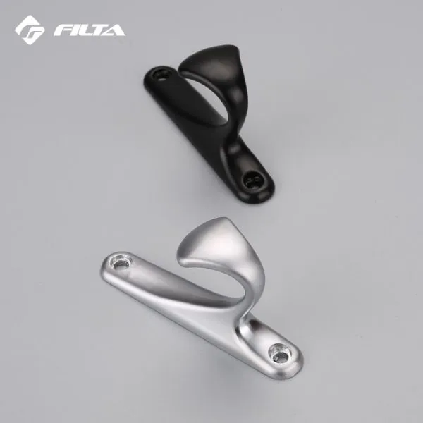 Filta Hardware Eco-Friendly Home Design Storage Small Double Zinc Alloy Coat Hook 6535 photo-2