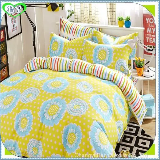 100% Polyester Pigment Printed Brushed Microfiber Fabric for Home Textile photo-5