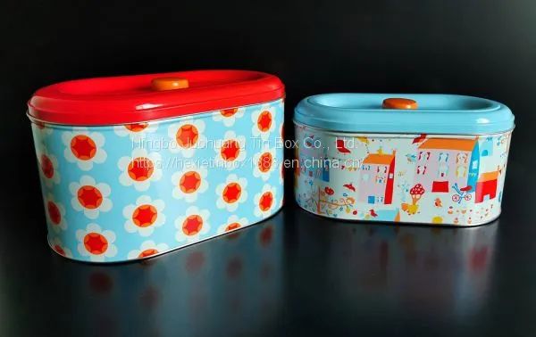 colored storage Cake Tin Oval Cake Tin Sponge & Foam Insert
