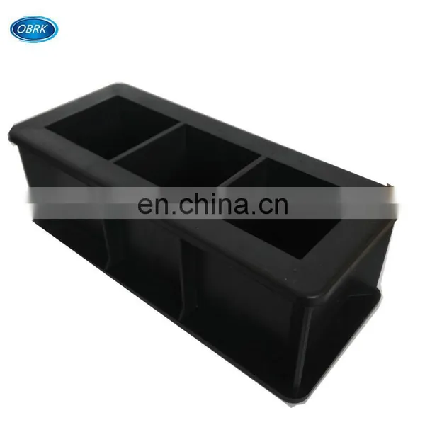 50mm Black Color Concrete Molds, Three Gang Plastic Cube Molds for Concrete photo-4