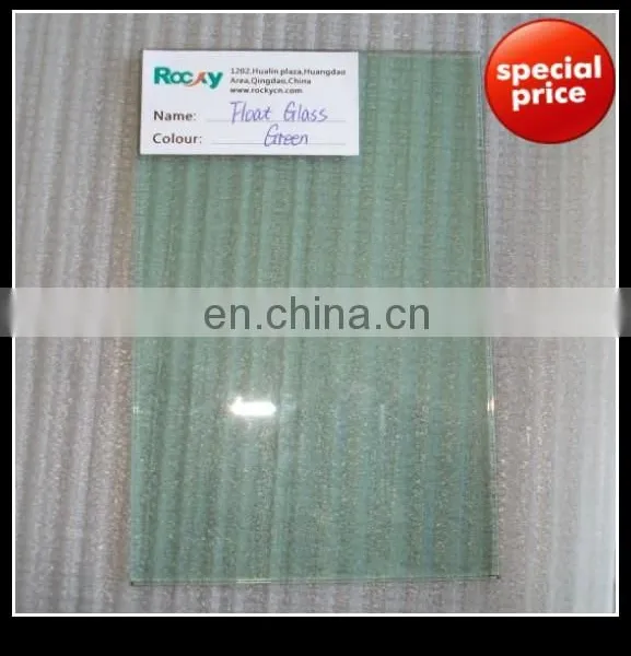 4MM-12MM Light Green Tinted Float Glass / F Green Tinted Float Glass / French Green Tinted Float Glass 4 5 6MM photo-2