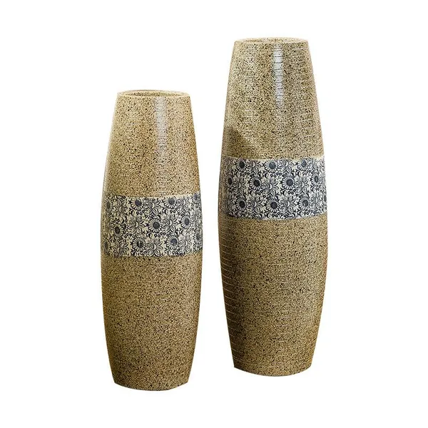 Fashion Modern Simple Olive Hand Made Jingdezhen Ceramic Vase For Coffee Shop Decor photo-3