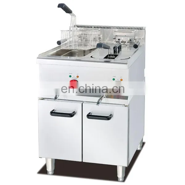 Commercial Table Top Stainless Steel Double Bowls Electric Fryer With Total Capacity 16 Liters photo-3